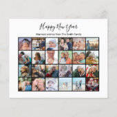 Budget Modern Black Minimalist Photo Holiday Kaart (Voorkant)