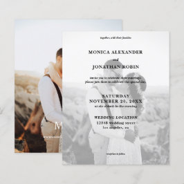 Budget Modern Black & White Photo Vertical Wedding