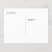 Budget Modern Blue Photo Afstudeerder Dank u Brief (Achterkant)