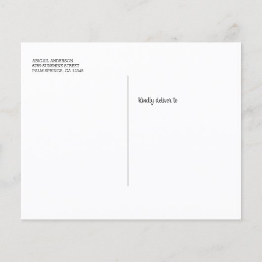 Budget Modern Blue Photo Afstudeerder Dank u Brief (Achterkant)