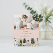 BUDGET Modern Blush Multi Photo Christmas (Staand voorkant)