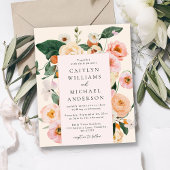 Budget Modern Blush Roze Bloemen Bruiloft