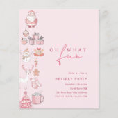 BUDGET Modern Blush Roze Vakantie Kerstfeest (Voorkant)