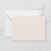 Budget Modern Boho Floral Wildflower RSVP-kaart Notitiekaartje (Achterkant)