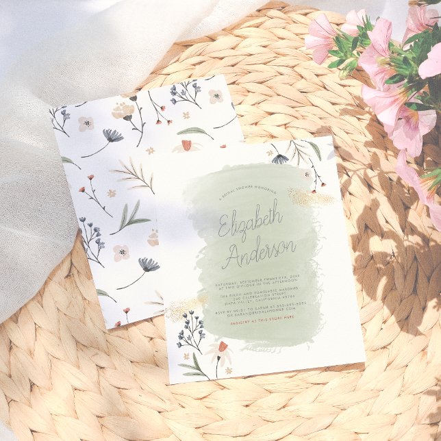 Budget Modern Boho Flowers Greenery Vrijgezellenfe (Creator heeft geüpload)