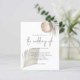 Budget Modern Boho Grass Beige Weddenschap