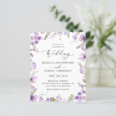 Budget Modern Boho Lavender Weddenschap (Staand voorkant)