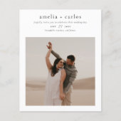 Budget Modern Boho Style Simple 2 Photo Wedding (Voorkant)