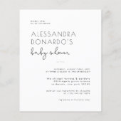 Budget Modern Boho Zwangerschap Foto Baby shower (Achterkant)