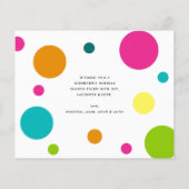 BUDGET Modern Bright Polka Cheers Nieuwjaar Foto (Achterkant)