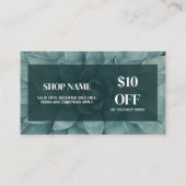 Budget Modern Business Cadeaubon Informatiekaartje (Achterkant)