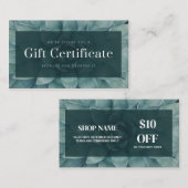 Budget Modern Business Cadeaubon Informatiekaartje (Voorkant / Achterkant)