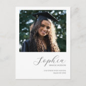 Budget Modern Casual Foto Afstuderen Aankondigingskaart (Voorkant)