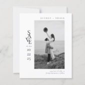 BUDGET Modern Clean Black and White Photo Wedding (Voorkant)