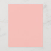 Budget modern Cute Pink Oranje Baby shower Uitnodi (Achterkant)