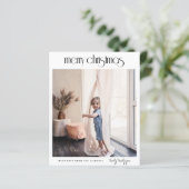 Budget Modern Deco Merry Kerstfeestdag Foto (Staand voorkant)