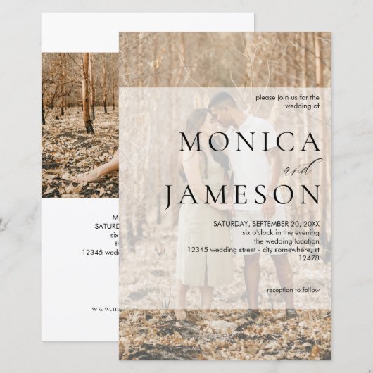 Budget Modern Duo 2 LG Foto Huwelijk (Voorkant / Achterkant)