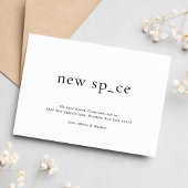 BUDGET Modern Eenvoudig Nieuwe Plaats Nieuwe Ruimt Notitiekaartje