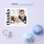 Budget Modern Eenvoudige Foto Bruiloft Dank u Flyer (Enkel)