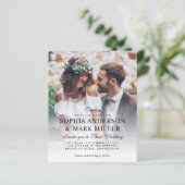 Budget Modern Elegant 2 Uitnodiging tot het trekke (Staand voorkant)