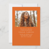 Budget Modern Elegant Drie Foto Afstuderen Kaart (Achterkant)