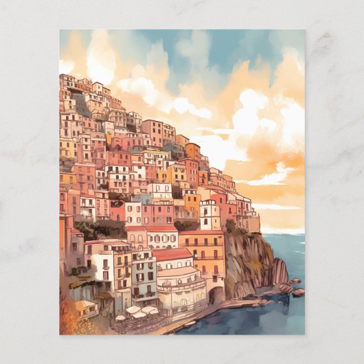 Budget Modern Elegant Italië Bestemming Bruiloft (Achterkant)