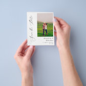 Budget Modern Elegant Photo Save the Dates Flyer (Hand)