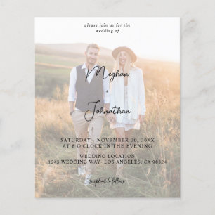 Budget Modern Foto 11 Vertical Wedding Flyer