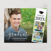 Budget Modern Foto Collage Afstuderen Aankondiging (Voorkant)