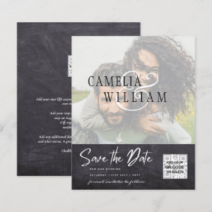 BUDGET Modern FOTO Opslag Datum QR CODE RSVP