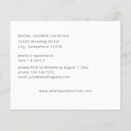 Budget Modern Foto Vrijgezellenfeest Flyer (Achterkant)