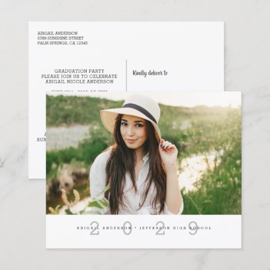 Budget Modern Fotogradatie Briefkaart (Voorkant / Achterkant)