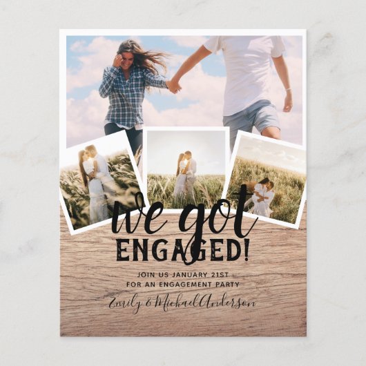 BUDGET Modern FOTOVERKLARING Aankondiging (Voorkant)