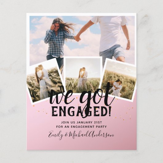 BUDGET Modern FOTOVERLOVING Aankondiging (Voorkant)