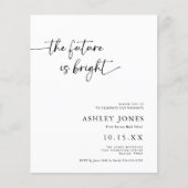 BUDGET Modern Future is Bright Afstuderen nodigt u Flyer (Voorkant)