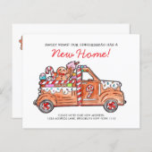 BUDGET Modern Gingerbread Truck Sweet News Moving (Voorkant / Achterkant)