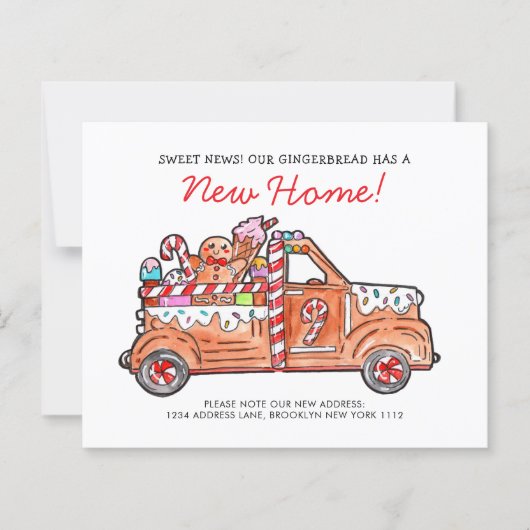 BUDGET Modern Gingerbread Truck Sweet News Moving (Voorkant)