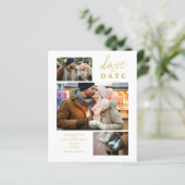 Budget Modern Golden Effect 3 Foto's Weddenschap (Staand voorkant)