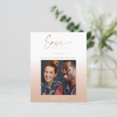 Budget Modern Gradient Minimalist Photo Couple (Staand voorkant)