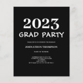 Budget Modern Gradun Party Invitation Flyer (Voorkant)