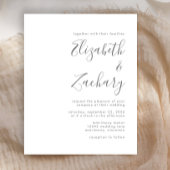 Budget Modern Gray Script Weddenschap