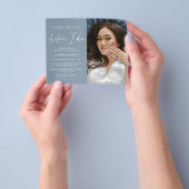 Budget Modern Iets Blauw Vrijgezellenfeest Flyer (Hand)