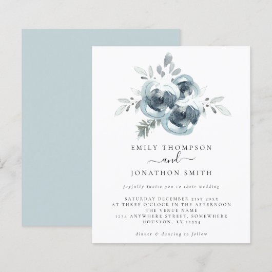 Budget Modern Kerstfeest Bouquet Weddenschap (Voorkant / Achterkant)