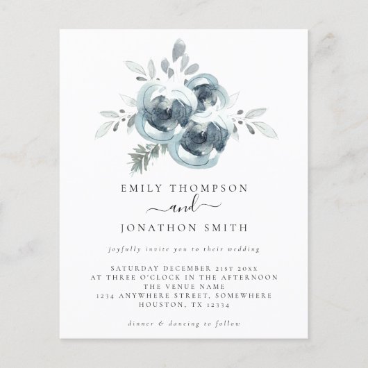 Budget Modern Kerstfeest Bouquet Weddenschap (Voorkant)