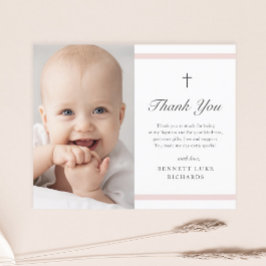 Budget Modern Legance Girls Baptisme Dank je