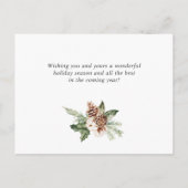 Budget Modern Merry Christmas FOTO Wenskaart Briefkaart (Achterkant)