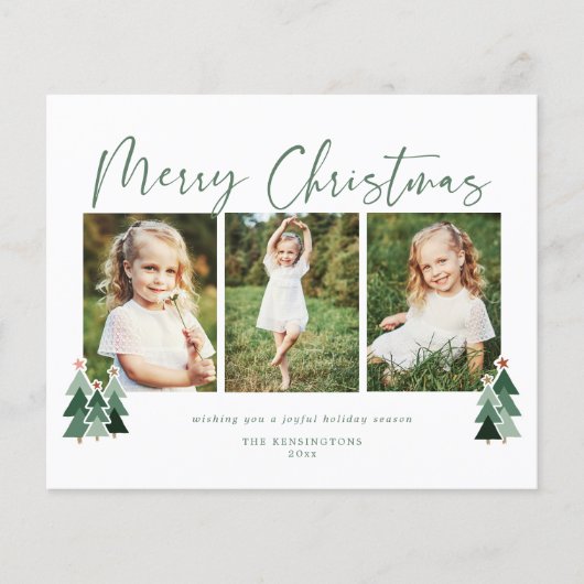 Budget Modern Merry kerstbomen Foto (Voorkant)