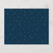 Budget Modern Midnight Blue Stars Baby shower (Achterkant)
