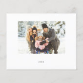 Budget  Modern Minimal 2022 Holiday 2 Photo Card Flyer (Achterkant)