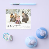 Budget  Modern Minimal 2022 Holiday 2 Photo Card Flyer (Enkel)